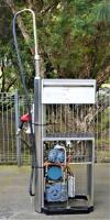 PETROL PUMP: A circa 1980s double sided petrol pump, 234cm high x 100cm wide - 2