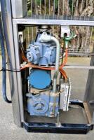 PETROL PUMP: A circa 1980s double sided petrol pump, 234cm high x 100cm wide - 3