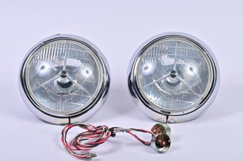 LUCAS: Two LUCAS P 700 tripod British pre-focus headlamps