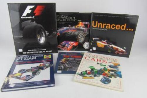 F1 CARS: A group of books detailing F1 racing cars.