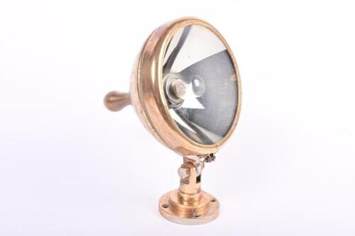 HEAD LAMP: A veteran brass headlamp