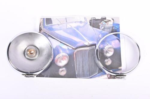 FOG LAMP SURROUNDS: Two original LUCAS Jaguar MKVII, MK VIII and MK IX fog lamp surrounds