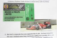 ALAN JONES: A Beatrice-Lola windscreen from the last F1 car driven by Alan Jones. - 7