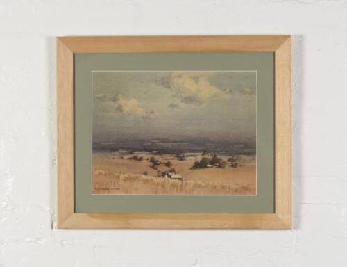 CLIFFORD DUDLEY WOOD (1905-80), Outback Farm (Untitled), reproduction print, image size 31 x 41cm