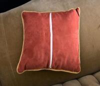 SETTEE: A Victorian velvet upholstered carved mahogany camel back settee, length of back 222cm - 9