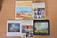 AUSTRALIAN PAINTERS: A collection of books detailing Australian painters and paintings. 'A COLLECTION OF PAINTINGS' hardcover book authored and signed by Frank Mutsaers