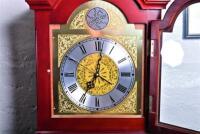LONG CASE CLOCK: An antique style long case clock, battery driven with electric chime, 178cm high, 44cm wide, 28cm deep - 2