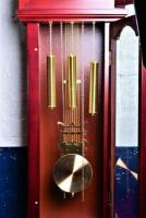 LONG CASE CLOCK: An antique style long case clock, battery driven with electric chime, 178cm high, 44cm wide, 28cm deep - 3