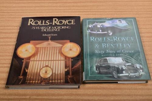 BENTLEY/ROLLS-ROYCE: Two hardcover books detailing Rolls-Royce and Bentley motor cars
