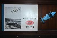 BUGATTI: Two Bugatti items. 'AUSTRALASIAN BUGATTI REGISTER' softcover book as compiled by Bob King