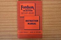 FORDSON: An original June 1951 'Fordson MAJOR TRACTOR (AGRICULTURAL, ROW CROP, LAND UTILITY, INDUSTRIAL) INSTRUCTION MANUAL