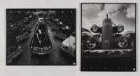 CADILLAC: Two framed poster featuring Cadillacs as shot by Stephen Salmieri, framed and glazed, each 60 x 74cm