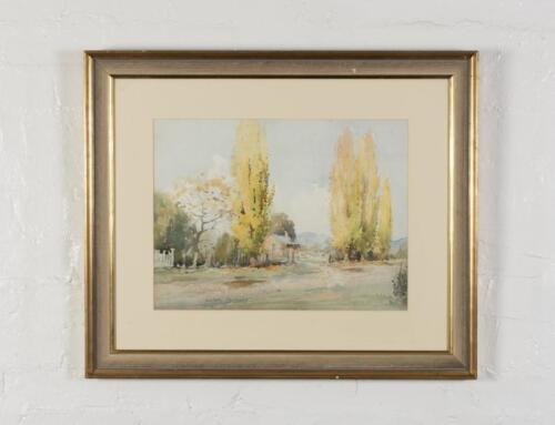 CARLYLE JACKSON (1891-1940), Farm Cottage (Untitled), watercolour, signed lower left; Carlyle Jackson, image size 38 x 50