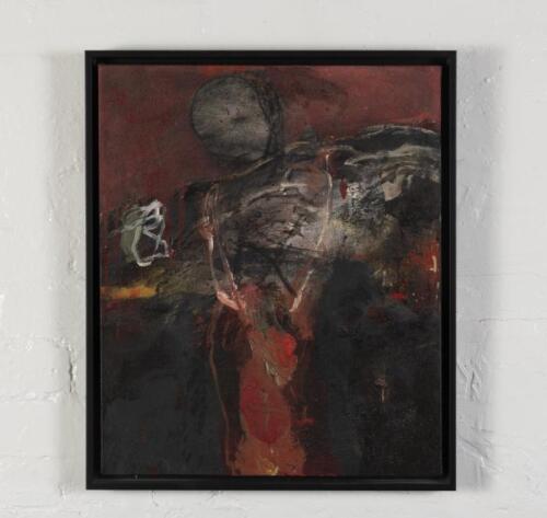 ARTIST UNKNOWN, Standing Wordless, oil on canvas, titled varso, image size 51 x 61cm