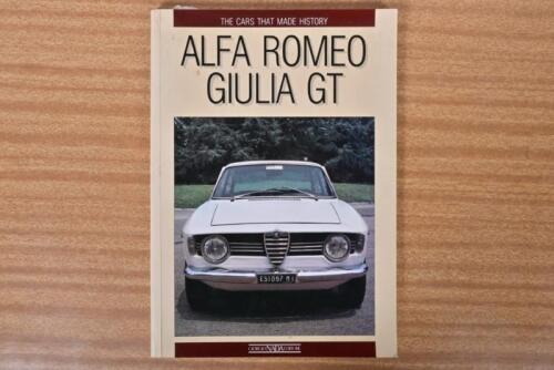 ALFA ROMEO: 'ALFA ROMEO GIULIA GT' softcover book by Brizio Pignacca