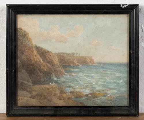 ARCHIBALD FISHER (NEW ZEALAND 1896-1959), Coastal Cliffs (Untitled), watercolour, signed lower left: A Fisher, image size 23 x 29cm