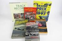 GRAND PRIX: A group of F1 data/statistics books.