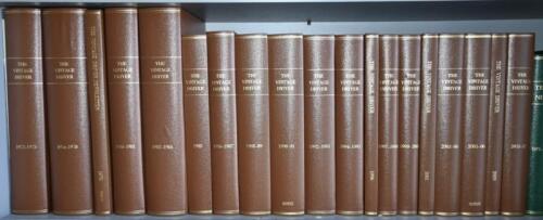 VINTAGE DRIVER: A group of nineteen bound volumes of 'THE VINTAGE DRIVER' club magazines. Years 1973-1975 to 2011-12