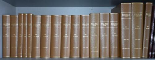 THE BULLETIN': Seventeen bound volumes of 'THE BULLETIN' magazine as issued by the Rolls-Royce Enthusiasts Club. Years 1981-1982 to 2012,