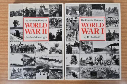 WORLD WAR: Two hardcover books detailing WWI and WWII. Pictorial histories