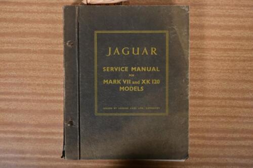 JAGUAR: An original 'JAGUAR SERVICE MANUAL FOR MARK VII and XK 120 MODELS' as issued by Jaguar Cars LTD