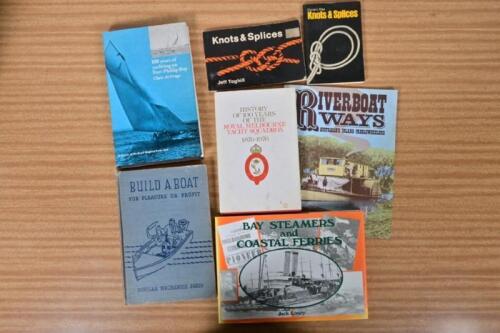 BOATING: Seven publications related to boating. 'ROYAL MELBOURNE YACHT SQUADRON 1976-1976' hardcover book