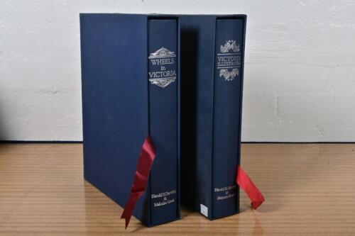 VICTORIA: Two large hardcover books by Harold H.Paynting & Malcolm Grant. 'WHEELS in VICTORIA 1824 - 1984' & 'VICTORIA ILLUSTRATED 1834 - 1984'. Limited Editions