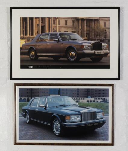 ROLLS-ROYCE: Two Silver Spur photographic showroom prints, both framed