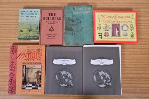ANTIQUES/BUILDING: A myriad of books detailing various aspects of building and antiques. 'THE VICTORIAN CATALOGUE OF HOUSEHOLD FURNISHINGS' hardcover book