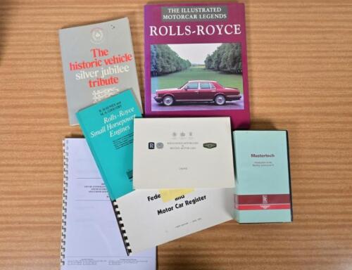 BENTLEY/ROLLS-ROYCE: A group of items relating to Bentley and Rolls-Royce. Mastertech video - 'Introduction to the Bentley Continental R'