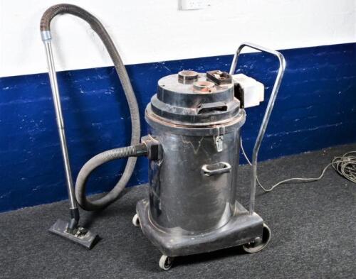 VACUUM: A large commercial vacuum, made in Italy.
