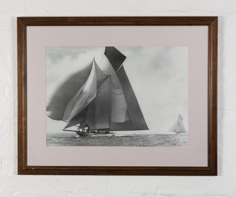 FRANK BEKEN: A print of Frank Beken photograph of N.G. Herreshoff ...