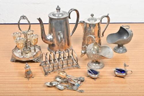 SILVER: A collection of silver plate wares
