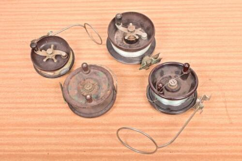REELS: Four large vintage Alvey reels