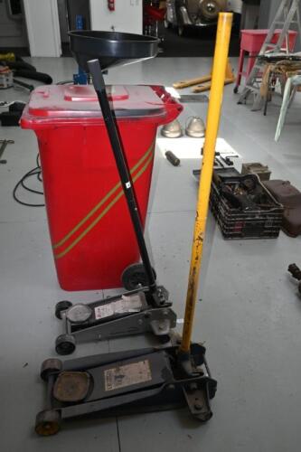 JACKS: Two hydraulic garage jacks, one Liftech 1.8 ton and one TWM 2.25 ton