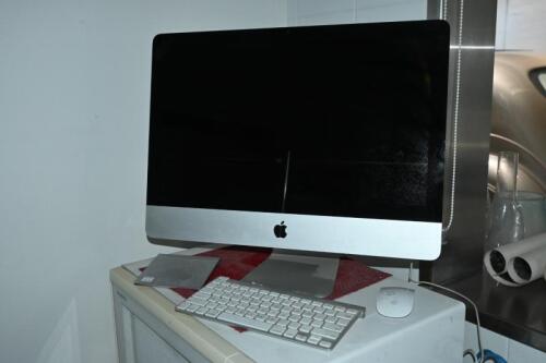 APPLE MAC: A late 2012 21.5-inch Apple iMac, with Apple wireless keyboard, magic mouse and 
magic trackpad