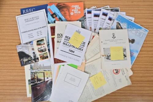 ROLLS-ROYCE: A large quantity of Rolls-Royce related publications. 'THE ROLLS-ROYCE OWNERS' CLUB OF AUSTRALIA (VICTORIA BRANCH) INC NEWSLETTER, year range from 2007 to 2009