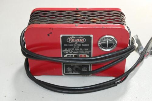 BATTERY CHARGER: A dual range battery charger, 16cm high, 24.5cm wide, 9cm deep