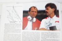 AUTOCOURSE F1 87/90: Two editions of Autocourse - 87/88 edition signed by multiple F1 drivers including Alberto, Johansson, Mansell. - 4
