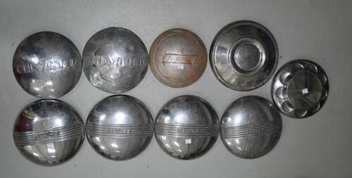 AMERICAN: Nice hubcaps including Buick, Chrysler and Plymouth