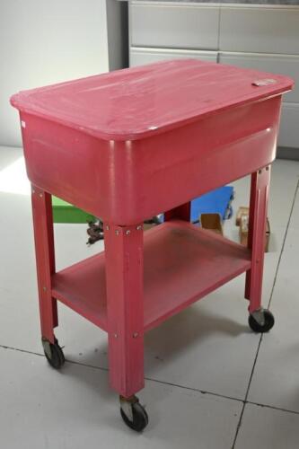 PARTS CLEANER: A mobile parts washer, approx 75 litre capacity