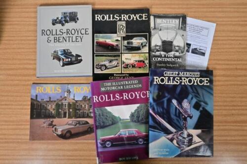 BENTLEY/ROLLS-ROYCE: A group of Bentley/Rolls-Royce publications. 'BENTLEY 'R' TYPE CONTINENTAL softcover booklet by Stanley Sedgwick. Published 1978 by Bentley Driver's Club