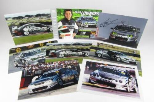 FORD: A group of seven professional photographs of the Ford '00 Motorsport' Falcon&nbsp;(with 8 driver signatures)