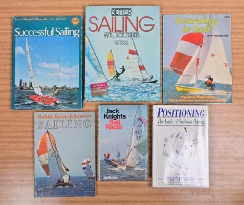 SAILING: A group of six books detailing sailing. 'POSITIONING' hardcover book by Stuart H. Walker