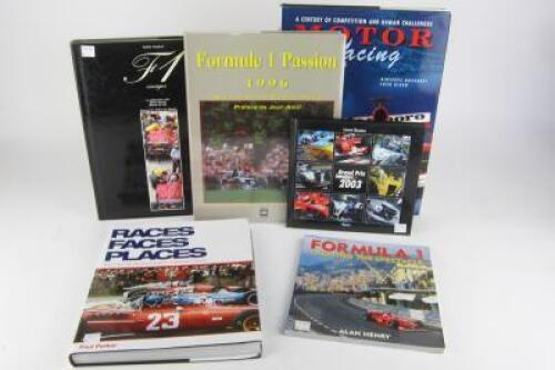 F1 IMAGES: Six books depicting F1 photography/images.