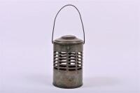 APPLETONS: A circa 1900 Appletons works warning lamp with no internal burner, 25cm high
