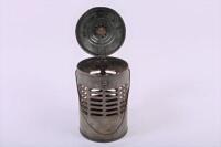 APPLETONS: A circa 1900 Appletons works warning lamp with no internal burner, 25cm high - 2