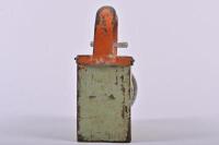 NSW TRANSPORT DEPARTMENT: A N.S.W.T.D. embossed battery operated guards and shunters lamp, 19cm high, 10cm wide, 17cm deep - 3