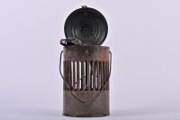 APPLETONS: A circa 1900 Appletons works warning lamp with internal with Sherwood style burner, missing glass chimney, 25cm high - 2