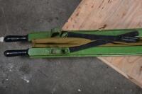 VICTORIAN RAILWAYS: A Batman Avenue car cleaners room ambulance stretcher and a P.T.C. era first aid kit, 210cm long - 4